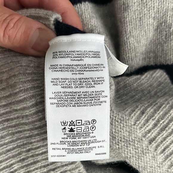 NWOT - Brooks Brothers Men’s Wool Blended Cardigan- Size XL - Picture 6 of 6